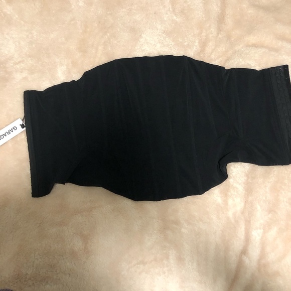 Garage Jet Black Longline Tube Corset - Picture 4 of 5